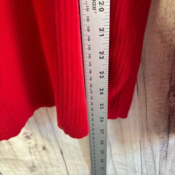 Ralph Lauren Red and Navy Half Zip Sweater XL - Picture 5 of 6